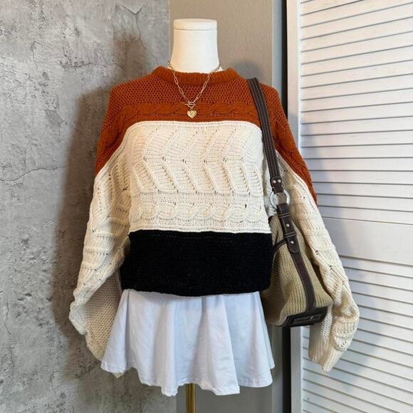 Preppy Soft & Cozy Multicolored Striped Sweater - Picture 1 of 8